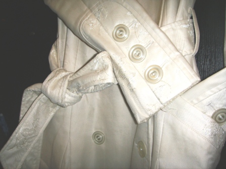 trench coat with lace (designer's product)